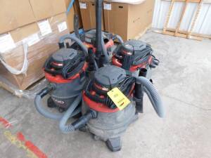 LOT: (4) Assorted Shop Vacuums