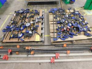 LOT: Large Assortment of Bar & Pipe Clamps