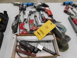 LOT: (12) Assorted Pneumatic Tools - Sanders, Drivers, Drills, etc.