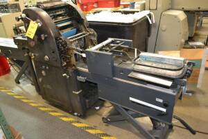 AB Dick 372 Color Press, with Suspension Feeder Corp. Envelope Feeder, S/N 4738, and AB Dick T-51 2nd Color Head, S/N 4738