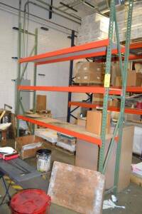 (1) Section 8 ft. High x 10 ft. Wide x 18 in. Deep Pallet Rack