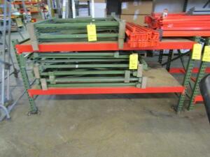 LOT: (3) 6 ft. x 3 ft. x 3 ft. Pallet Rack Style Work Tables (no contents)