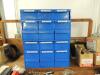 Fastenal 18 Drawer Cabinet W/ Base and Metric Tap and Dies