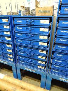 Fastenal 8 Drawer Cabinet and Base W/ Hardware