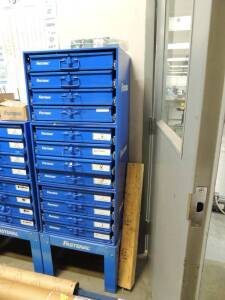 Fastenal 12 Drawer Cabinet and Base W/ Hardware