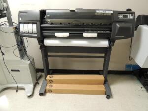 HP Designjet 1050c Plus Printer Model C6074b, S/N Sg5b93311s