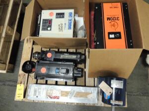 LOT: Ra Parts, (1) New and (1) Used Rexroth Indramat Power Supply Hve03.2-Wo30n, (2) Hzfo1.1-W045n, Servo Drive, Traverse Bar, Panel Cutter Shaft, Handwheel Shafts, Mag Die Cylinder, Dryer Chain and Guides, Gummer And Aligner Shafts, Ra Main Drive Cooling