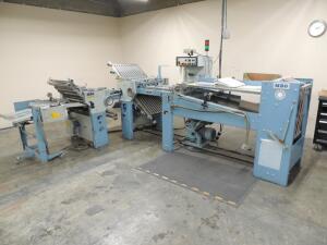 Mbo T49-C Continuous Fed 20in. x 26in. Folder, 4/4 Plate Configuration, W/ Table Delivery, S/N L05/15