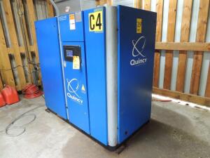 2009 Quincy Qgd-40 Rotary Screw Air Compressor, 40 HP, S/N Bu0907310031, 22,526 Hours Indicated