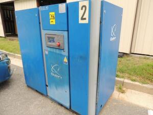 2012 Quincy Qgd-40 Rotary Screw Air Compressor, 40 HP, S/N Bu1206040014, 31,604 Hours Indicated