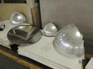 LOT: (5) Full Dome and (9) Convex Mirrors