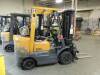 TCM LP Forklift Model FCG 25, 3800 lb.Cap, 189 in. Lift, 3 Stage Mast, S/N A12W02916, 6,618 Hours Indicated, W/ Fork Bar Rotator W/ 4in.x 41in. Forks - 5