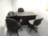 LOT: L Desk, (3) Office Desks, Desk Top Storage Cabinets, Open Book Cases, End Table, File Cabinets, Office Chairs - 3