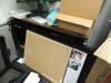 LOT: Cubicle Panels, Office Desk, Work Tables, Steel Shelving Units, Wooden Storage Bins, Misc. Carts - 8