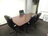 LOT: L Desk, (2) Office Desks, U Desk, Conference Table, Chairs, File Cabinets, Open Book Cases - 6