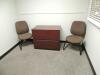 LOT: L Desk, (2) Office Desks, U Desk, Conference Table, Chairs, File Cabinets, Open Book Cases - 8
