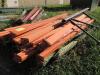 LOT: Pallet Racking Misc. (14) Uprights (Teardrop F Punch) 2 Upprights ( 3 in. Keystone) Approx (5) Beams 8 Ft and 11 Ft, Includes Misc. Wire Mesh Decking - 5