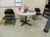 LOT: (2) Office Desks, Open Book Cases, Chairs, Table, File Cabinet - 3