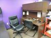 LOT: (4) Office Desks, (3) Open Book Cases, (2) File Cabinets, Electric Fireplace Wall Mount - 2