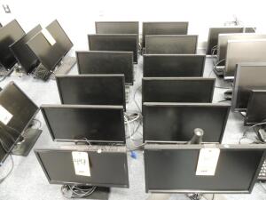 LOT: (12) LG Flatron Monitors, 21.5 in. and 20 in.