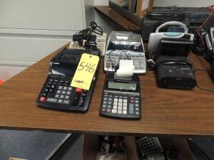 LOT: Office Supplies, Staplers Tape Dispencers, Hole Punches,Calculators Ect.