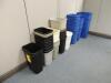 LOT: Office and Recycle Trash Cans - 2